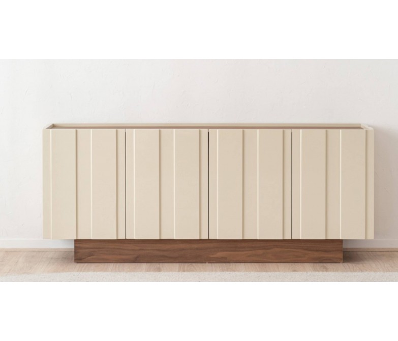 Mueble aparador color beige brillo DS37334AC25582WB