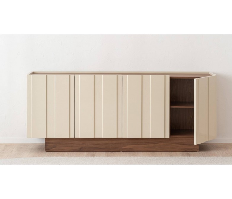 Mueble aparador color beige brillo DS37334AC25582WB