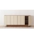 Mueble aparador color beige brillo DS37334AC25582WB