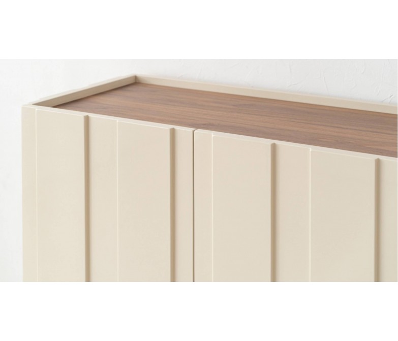 Mueble aparador color beige brillo DS37334AC25582WB