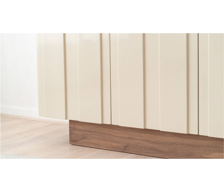 Mueble aparador color beige brillo DS37334AC25582WB