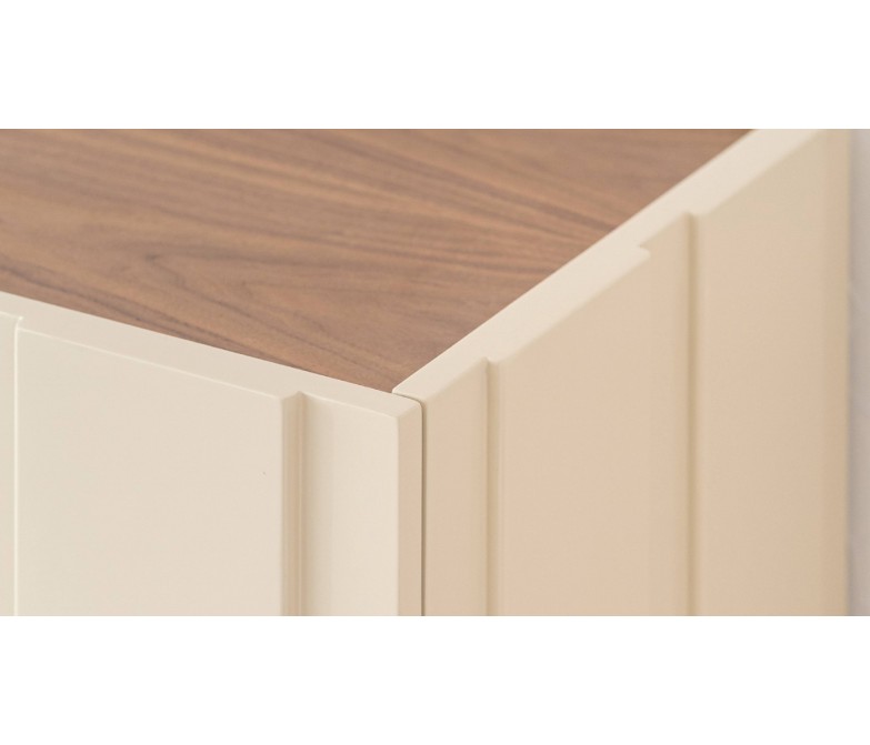 Mueble aparador color beige brillo DS37334AC25582WB