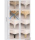 Vitrina 2 puertas con patas madera