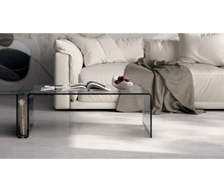 Mesa de centro cristal con revistero DS474ES