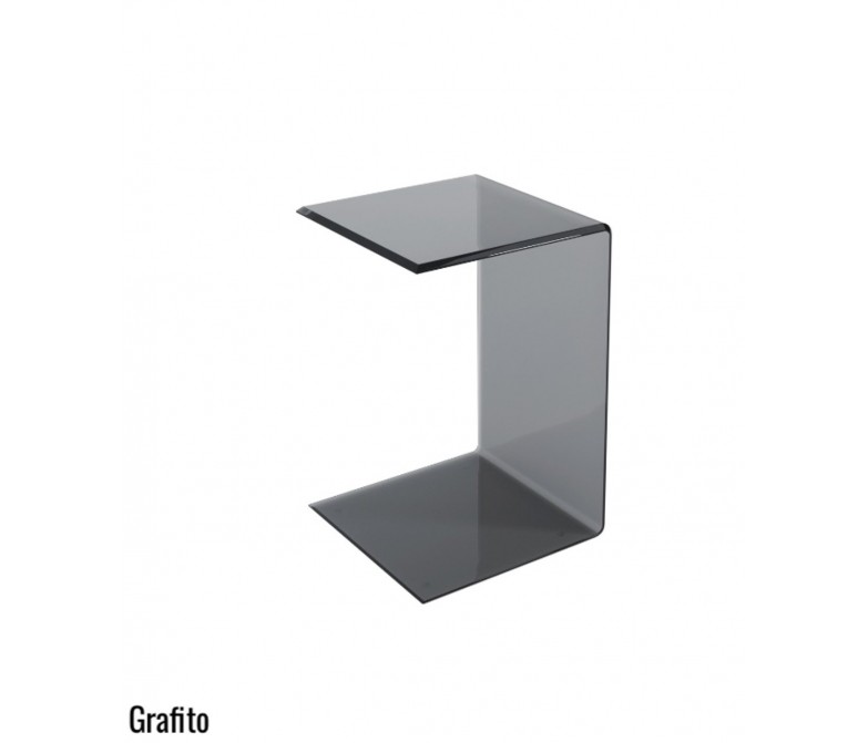 Mueble auxiliar cristal curvado sofá DS474MC