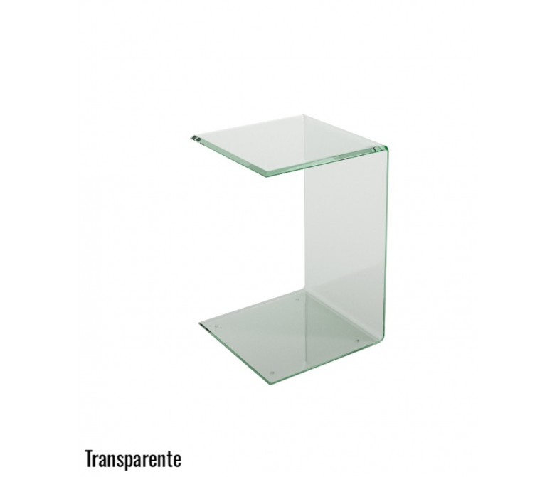 Mueble auxiliar cristal curvado sofá DS474MC