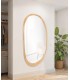 Espejo pared ovalado de madera natural 180x85cm DS344SPJ
