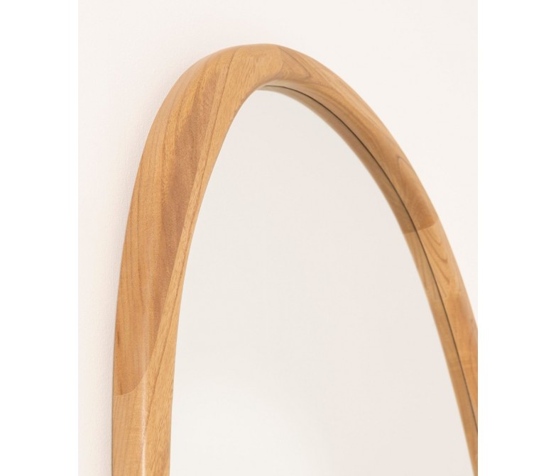 Espejo pared ovalado de madera natural 180x85cm DS344SPJ