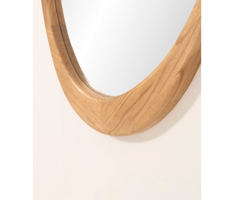 Espejo pared ovalado de madera natural 180x85cm DS344SPJ