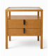 Conjunto dormitorio en madera maciza con armario, cómoda y mesitas DS380ST