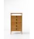 Conjunto dormitorio en madera maciza con armario, cómoda y mesitas DS380ST
