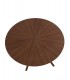 Mesa fija de madera redonda con patas tipo aspa