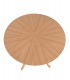Mesa fija de madera redonda con patas tipo aspa