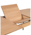 Mesa de comedor extensible en blanco y roble o roble completo DS384KNN