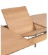 MESA COMEDOR EXTENSIBLE MADERA ROBLE Y BLANCO