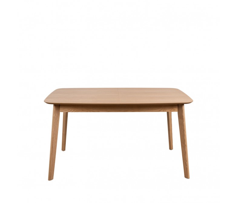 MESA COMEDOR EXTENSIBLE MADERA ROBLE Y BLANCO