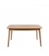 MESA COMEDOR EXTENSIBLE MADERA ROBLE Y BLANCO