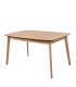 MESA COMEDOR EXTENSIBLE MADERA ROBLE Y BLANCO