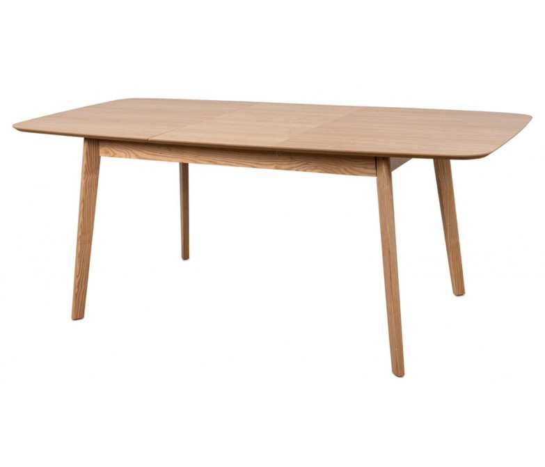 MESA COMEDOR EXTENSIBLE MADERA ROBLE Y BLANCO