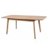 MESA COMEDOR EXTENSIBLE MADERA ROBLE Y BLANCO
