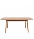MESA COMEDOR EXTENSIBLE MADERA ROBLE Y BLANCO