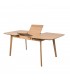 MESA COMEDOR EXTENSIBLE MADERA ROBLE Y BLANCO