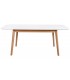 MESA COMEDOR EXTENSIBLE MADERA ROBLE Y BLANCO
