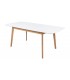 MESA COMEDOR EXTENSIBLE MADERA ROBLE Y BLANCO