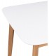 MESA COMEDOR EXTENSIBLE MADERA ROBLE Y BLANCO