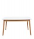 MESA COMEDOR EXTENSIBLE MADERA ROBLE Y BLANCO