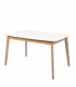 MESA COMEDOR EXTENSIBLE MADERA ROBLE Y BLANCO