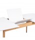 MESA COMEDOR EXTENSIBLE MADERA ROBLE Y BLANCO