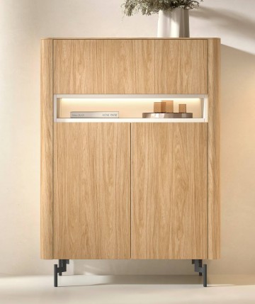 Aparador alto moderno  con hueco iluminado DS648B061