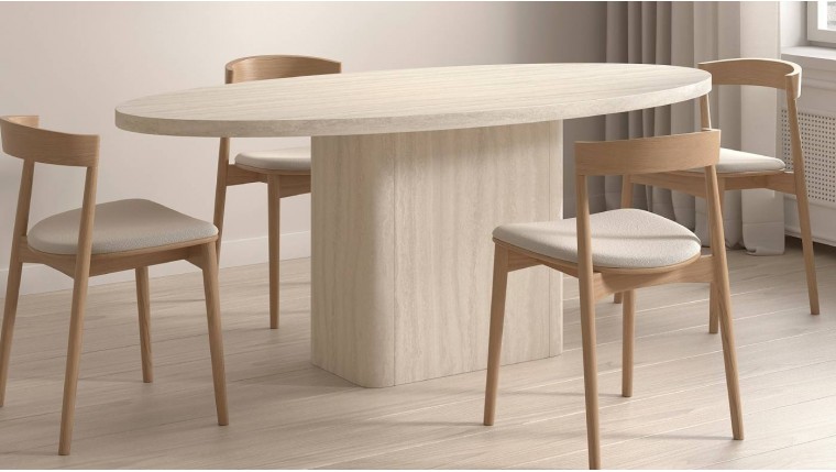 Mesa de comedor ovalada DS648B080