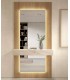 Mueble recibidor con panel y espejo DS648B136