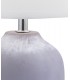 Lámpara de mesa con pie de cemento