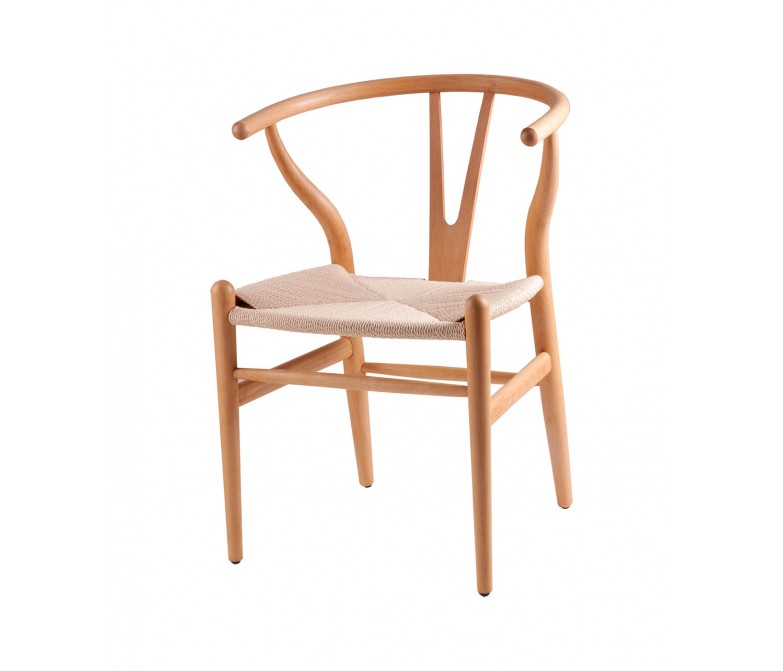 Silla de madera de diseño escandinavo