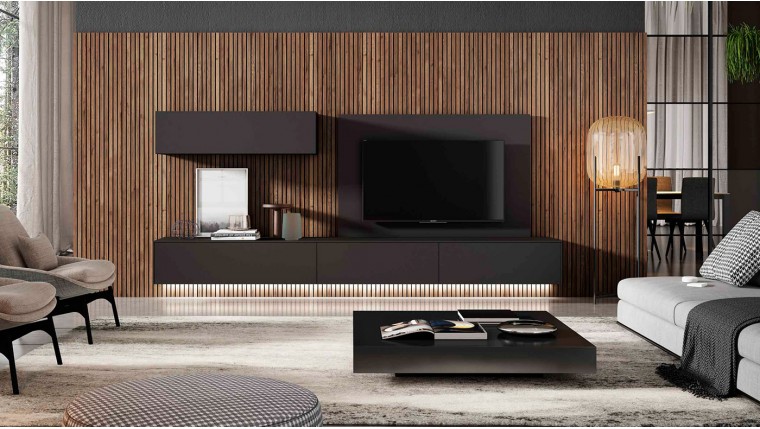 Composición salón con panel para TV