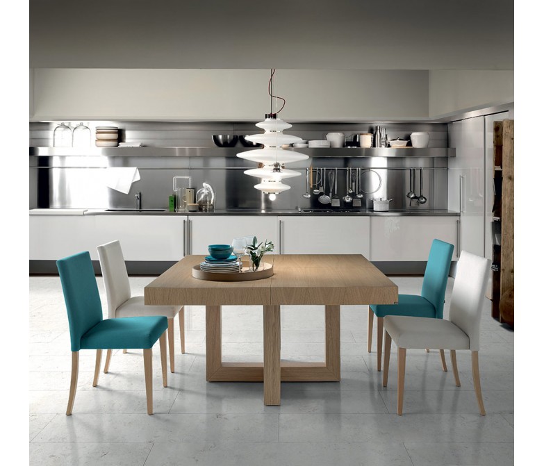Silla tapizada apilable de líneas rectas y elegantes DS832AZL