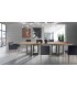 Mesa rectangular de comedor fija con tapa de madera DS832294