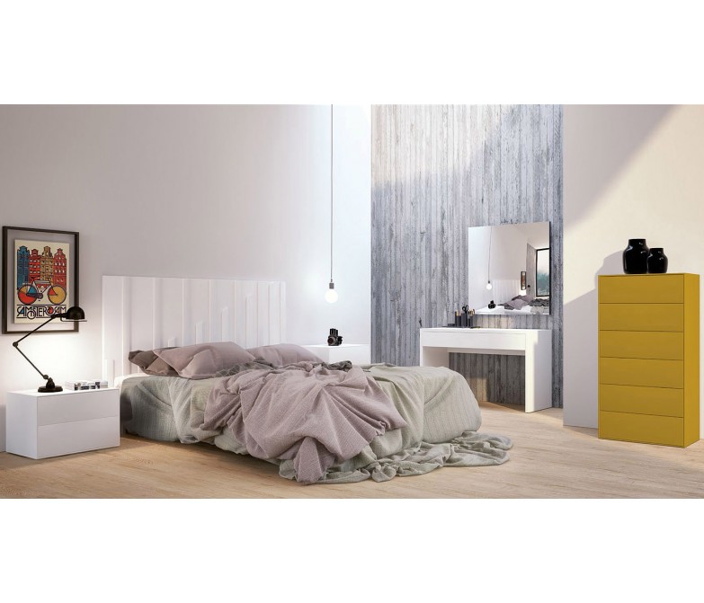 Dormitorio de líneas rectas y sencillas DS996SCL