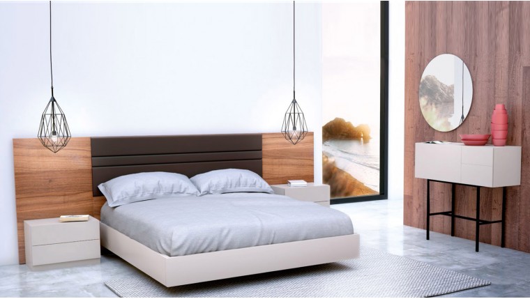 Dormitorio con plafones horizontales DS996MNRC