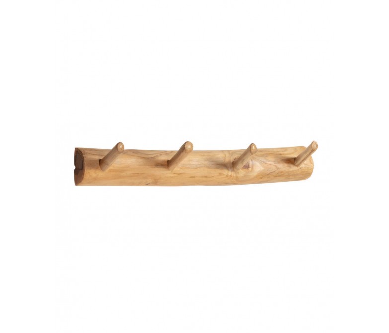 Perchero rústico de madera maciza de teca DS340GLLCH