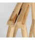 Toallero rústico de madera maciza de teca DS340MRSN