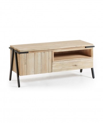 Mueble TV 125 cm. de madera maciza de acacia DS340THNH