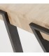 Escritorio de madera maciza de acacia y patas de acero DS340THNH