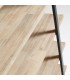 Estantería de madera maciza de acacia y estructura de acero DS340THNH