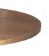 Mesa de comedor redonda de madera y metal dorado DS63568811NK